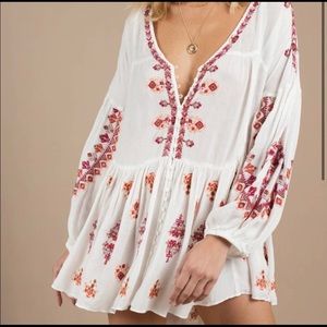 Free People Boho Cream Tunic